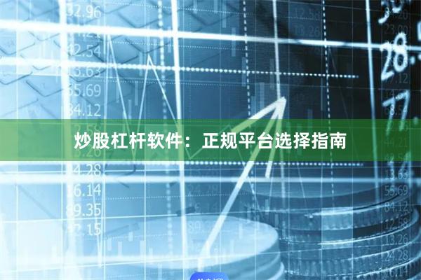 炒股杠杆软件：正规平台选择指南