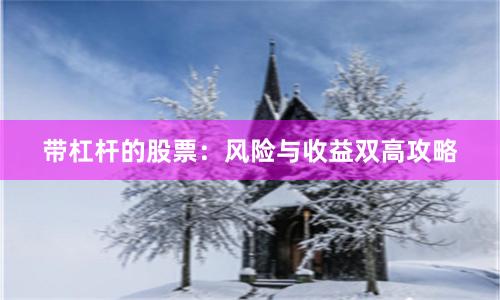 带杠杆的股票：风险与收益双高攻略