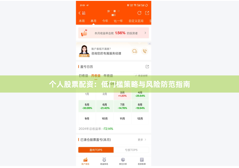 个人股票配资：低门槛策略与风险防范指南